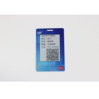 Elektronische biometrische Zahlungs-Karte IP68 des Tinten-Schirm-OTP wasserdicht