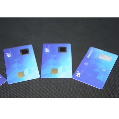 Sicherheit Smart Card 7816 der Fingerabdruck-Zahlungs-1.5mm mit elektronischem Tintenschirm