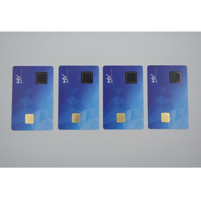 Stärke Cryptocurrency-Geldbörsen-Fingerabdruck-Chipkarten NFC 0.84mm