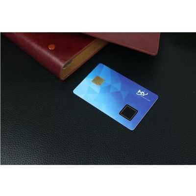 Sichere tragbare sichtlichschnittstelle 7816 Se Chip Passive Fingerprint Payment Card